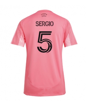 Inter Miami Sergio Busquets #5 Maglia Gara Casa Repliche 2025-26 Donna Maniche Corte